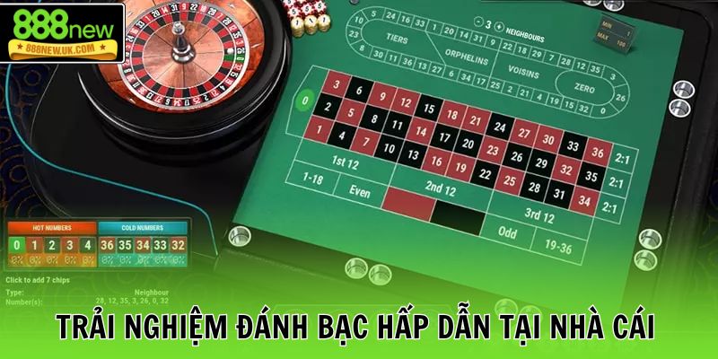Trải nghiệm đánh bạc hấp dẫn tại nhà cái